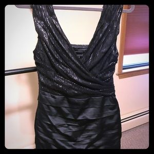Express bodycon dress black sequins